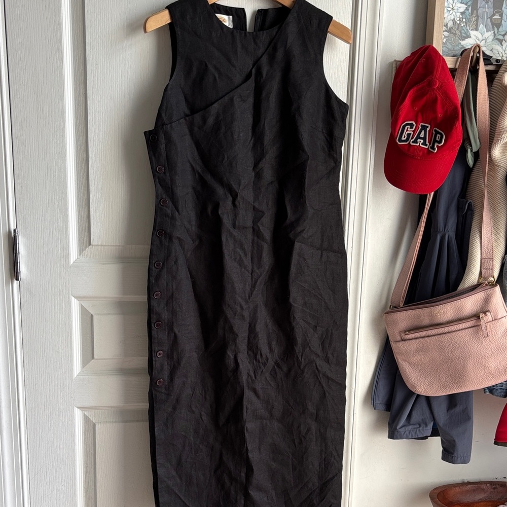 Talbots Linen Sleeveless Dress - Picture 2 of 7